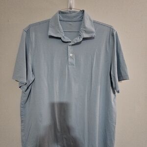 Southern Tide Light Blue Striped Polo
